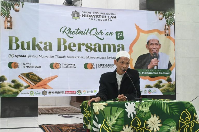 Perkuat Ukhuwah, DPD Hidayatullah Bojonegoro Gelar Khotmil Qur’an dan Buka Bersama