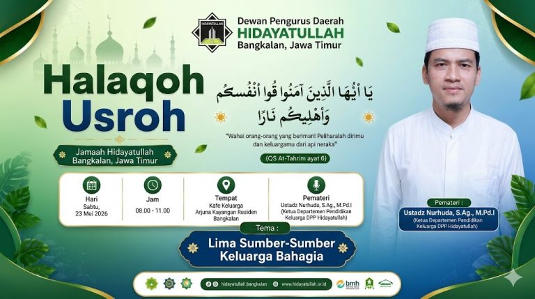 DPD Hidayatullah Bangkalan Bedah Lima Sumber Keluarga Bahagia di Halaqoh Usroh