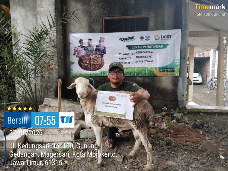 Wujud Kepedulian Sesama, DPD Hidayatullah Kota Mojokerto Bersinergi Dengan BMH Salurkan Hewan Qurban (2 ekor sapi dan 35 ekor kambing) ke Empat Titik
