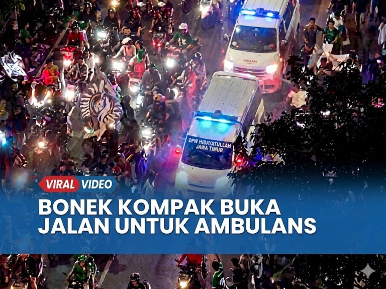 Rayakan Hari Jadi, Bonek Mania Banjir Pujian Usai Kompak Belah Jalan untuk Ambulans Jenazah DPD Hidayatullah Surabaya